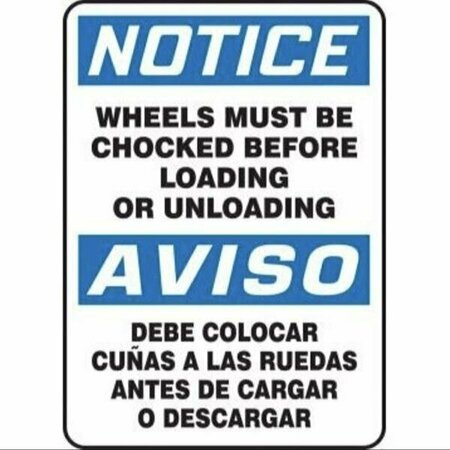 BILINGUAL OSHA NOTICE SAFETY SIGN SBMVHR843VP